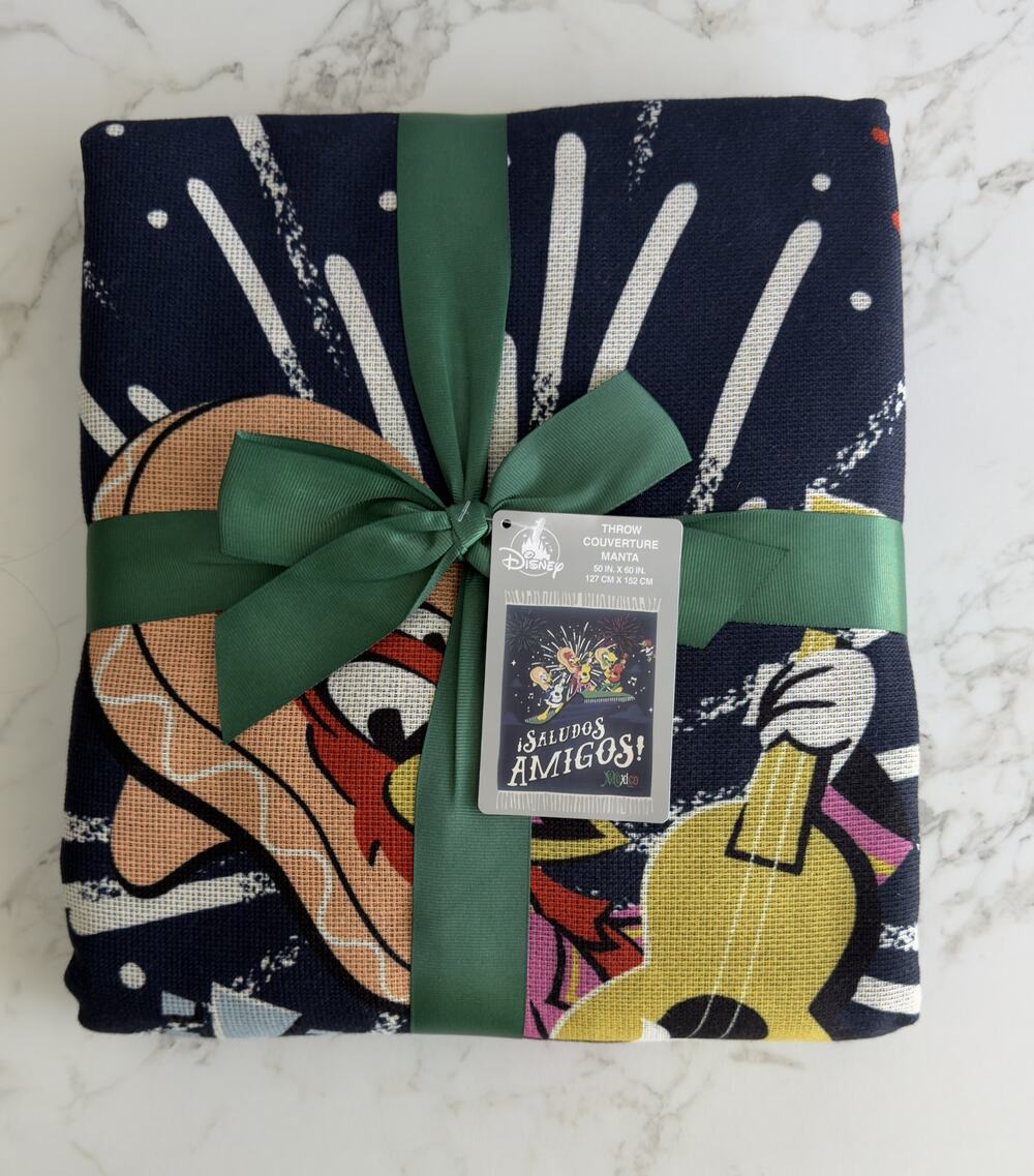 Disney Parks The Three Caballeros Saludos Amigos Woven Throw Blanket 50x60 NWT